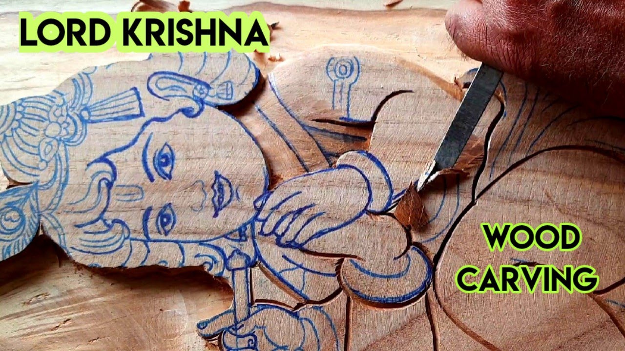 Amazing wood carving Lord Krishna|Krishna wood by UP wood art