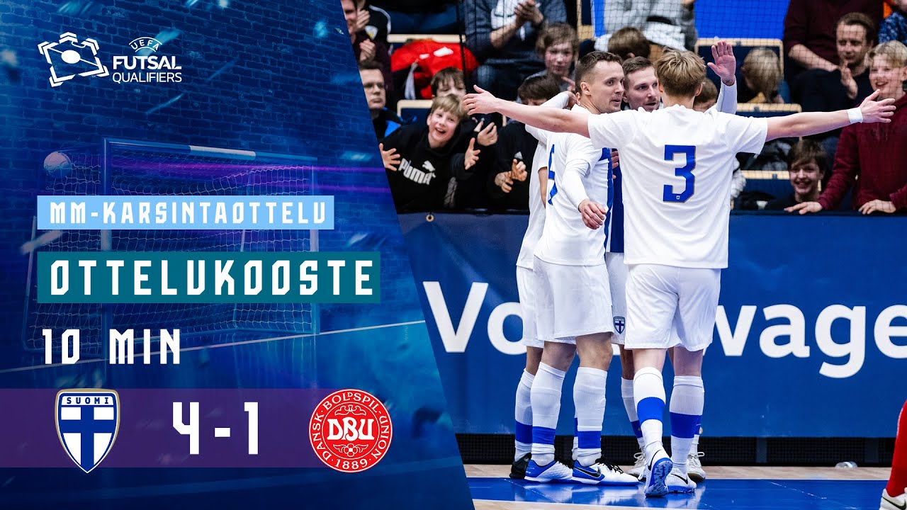 Highlights (10 min.) | Suomi–Tanska 4–1 | FIFA Futsal World Cup 2024 qualifications | 8.3.2023