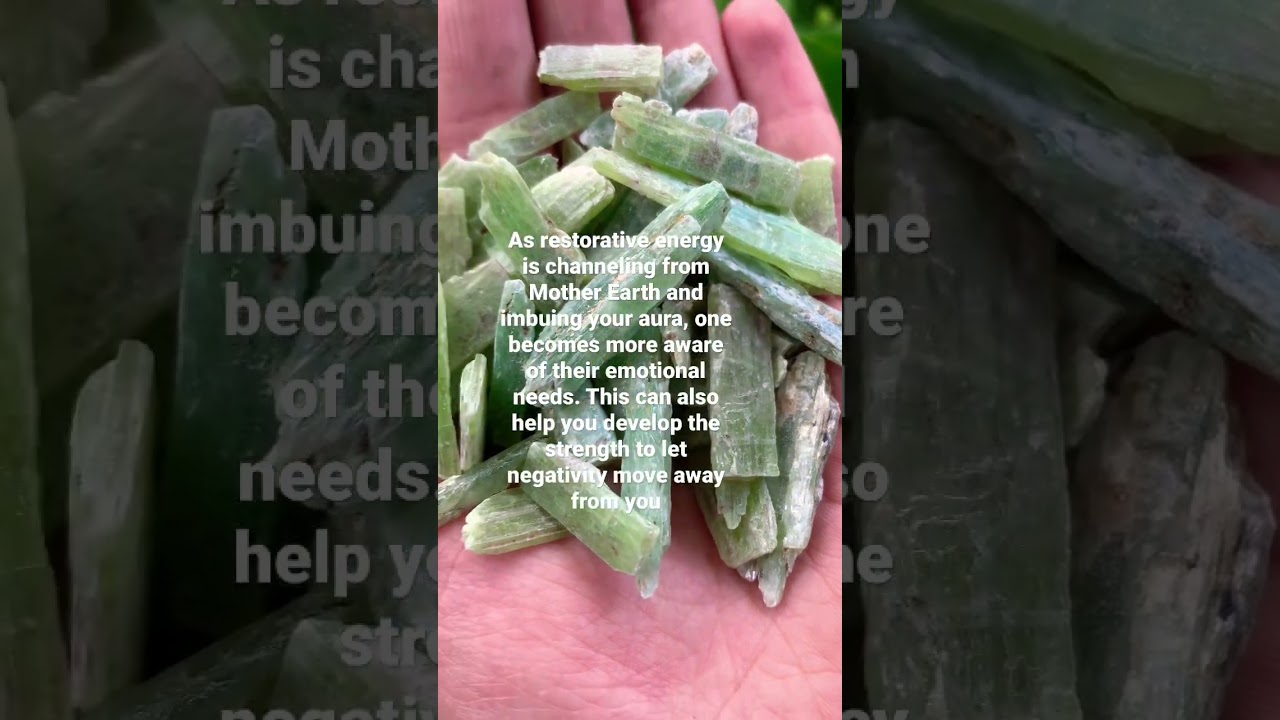 Green Kyanite Healing Properties- Jasmine Apothecary Crystals