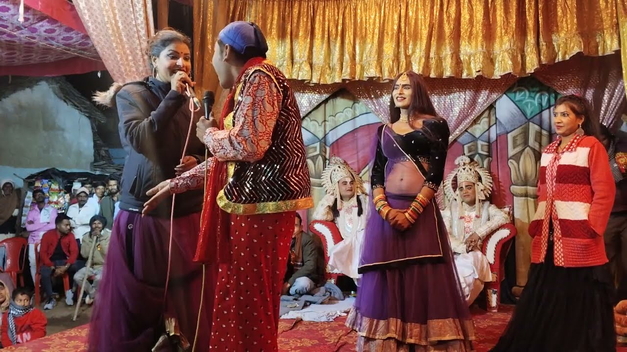 सुरेश कक्कड़ की फटफटिया कॉमेडी राम कलेवा में ग्राम मिहुना रामलीला