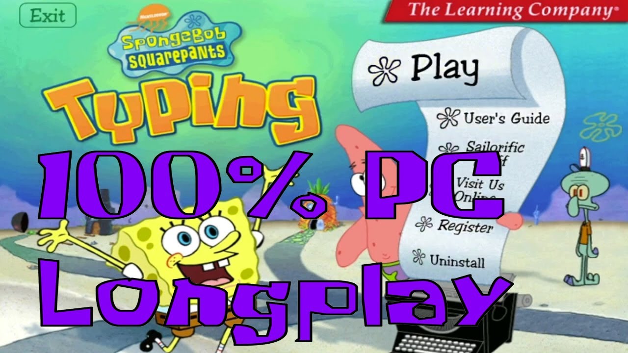 SpongeBob SquarePants Typing - 100% PC Longplay