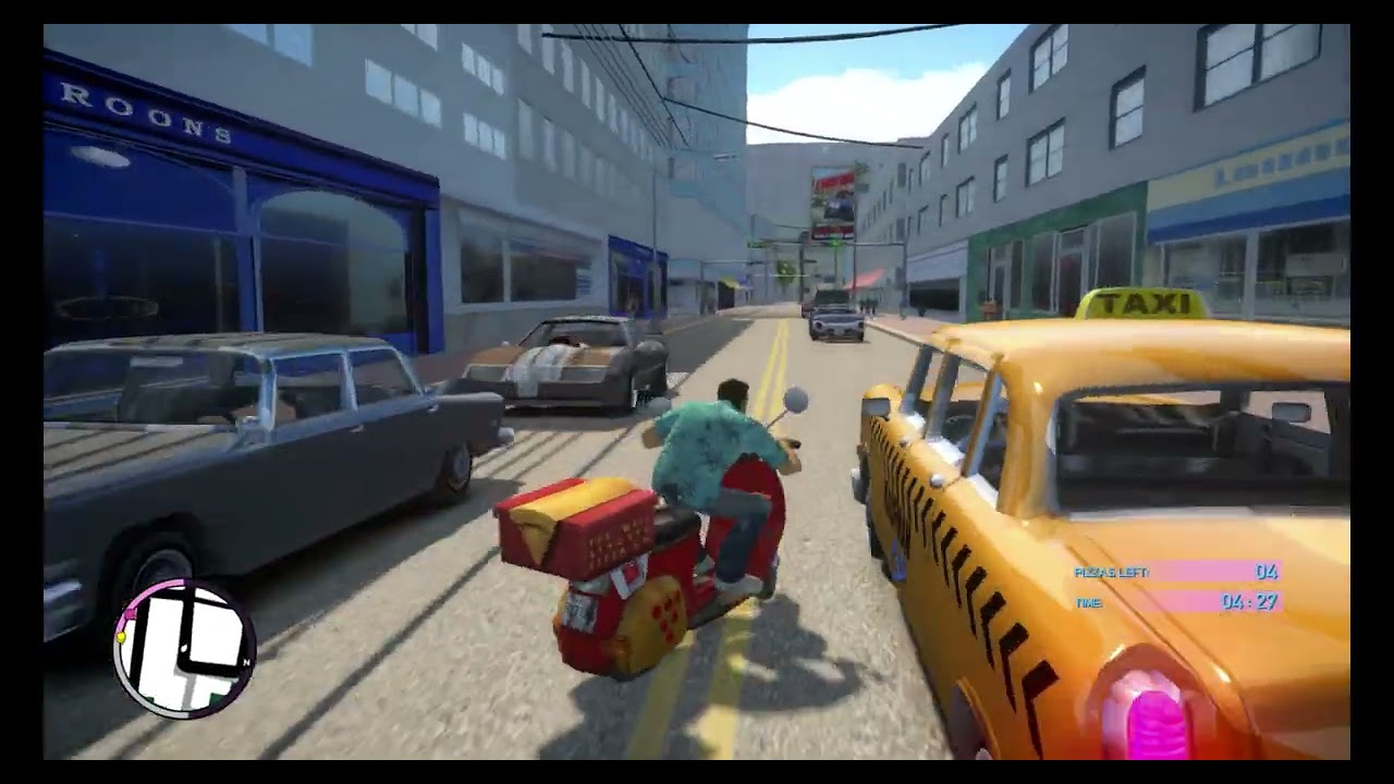 GTA Vice City Nextgen Edition : Pizza-Boy Mission (4K)