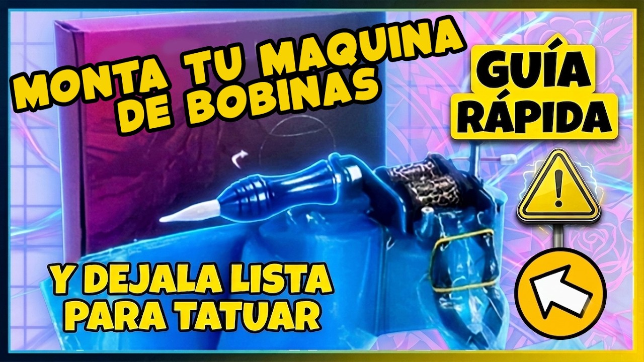 Monta y Cubre Tu Maquina De Bobinas vs Contaminacion Cruzada y Dejala Lista Para Tatuar Facilmente