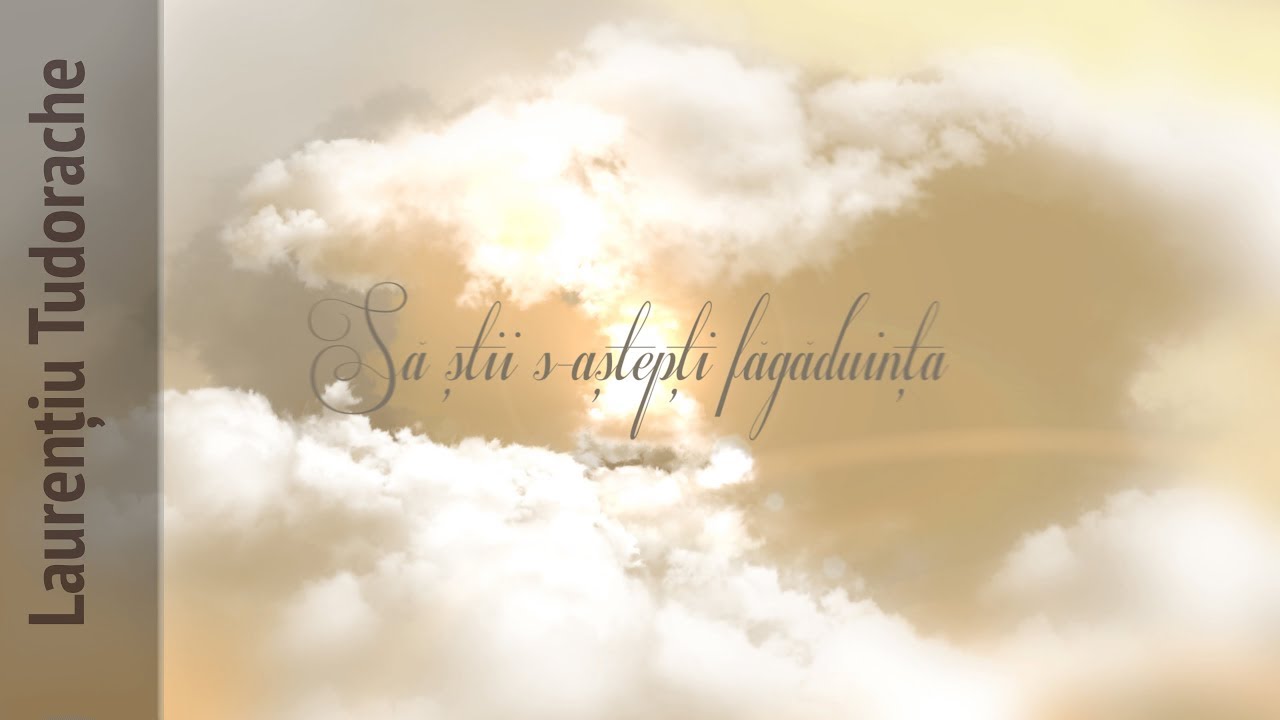 Sa stii s-astepti fagaduinta (Lyrics Video) - Laurențiu Tudorache