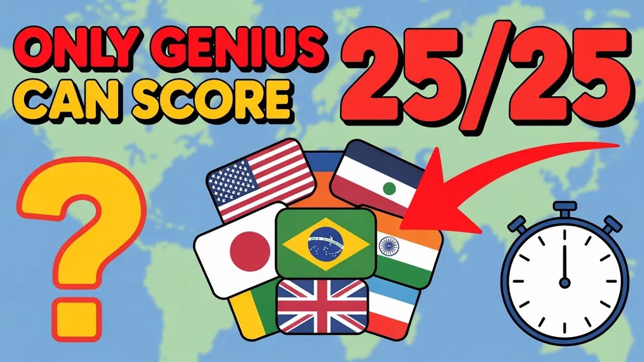 🌍 Can You Guess All 25 Flags? (99% Fail 😱) | Guess the country flag | Braincrash quiz 