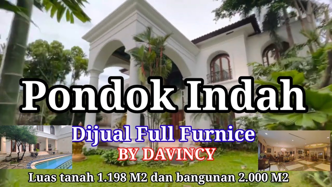 Pondok indah, info dijual rumah mewah full furnice by Da Vinci luas 1.198 / 2.000 M2