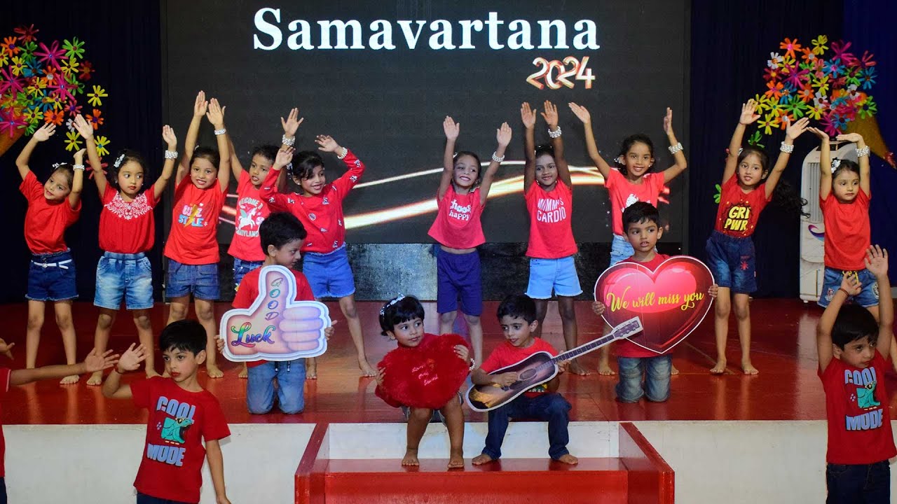 FAREWELL DANCE by LKG STUDENTS | SAMAVARTANA 2023-24 | UKG GRADUATION CEREMONY