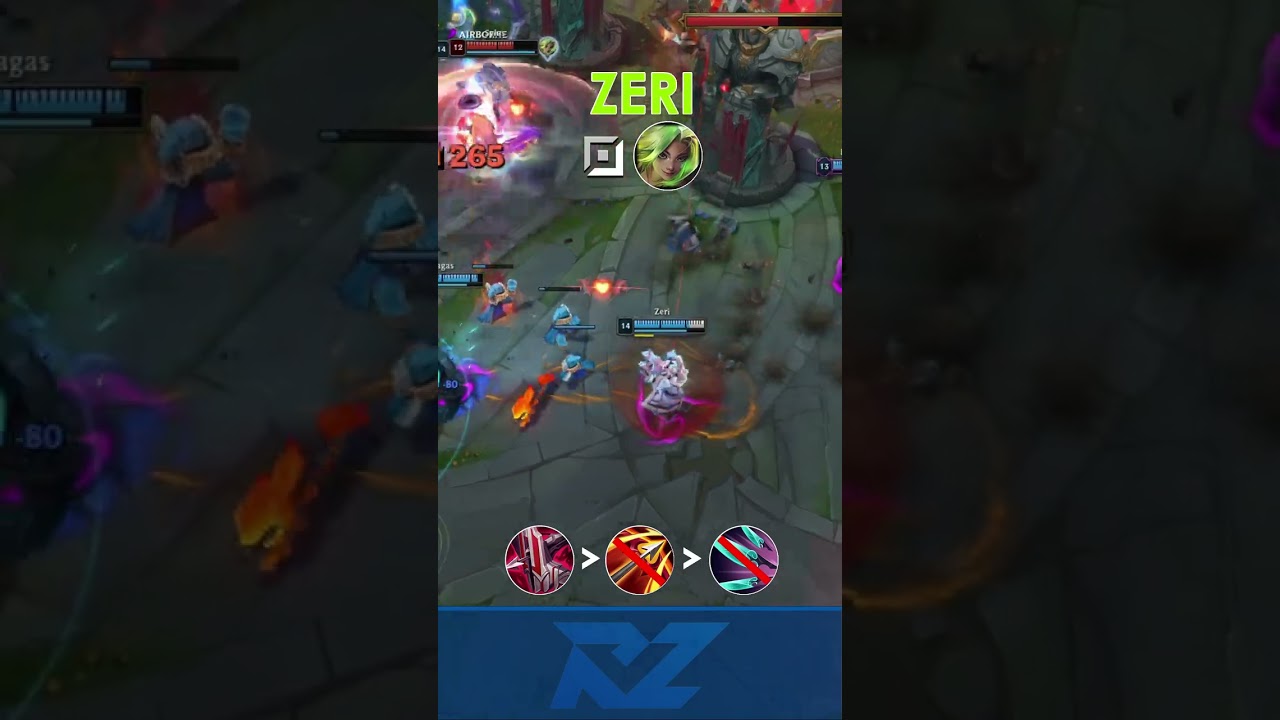 New Highest Winrate Zeri Build Is Actually Broken #shorts #leagueoflegends
