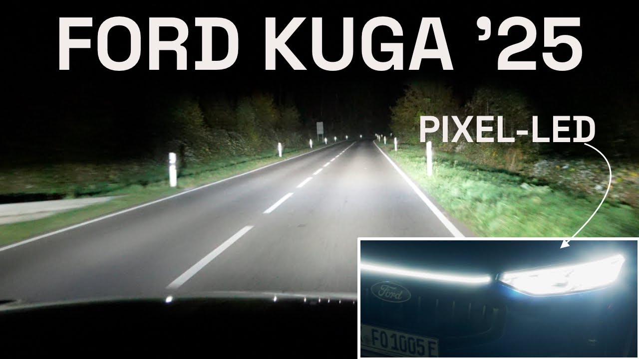 Neue Pixel LED Scheinwerfer im 2024 Ford Kuga Facelift - Autophorie