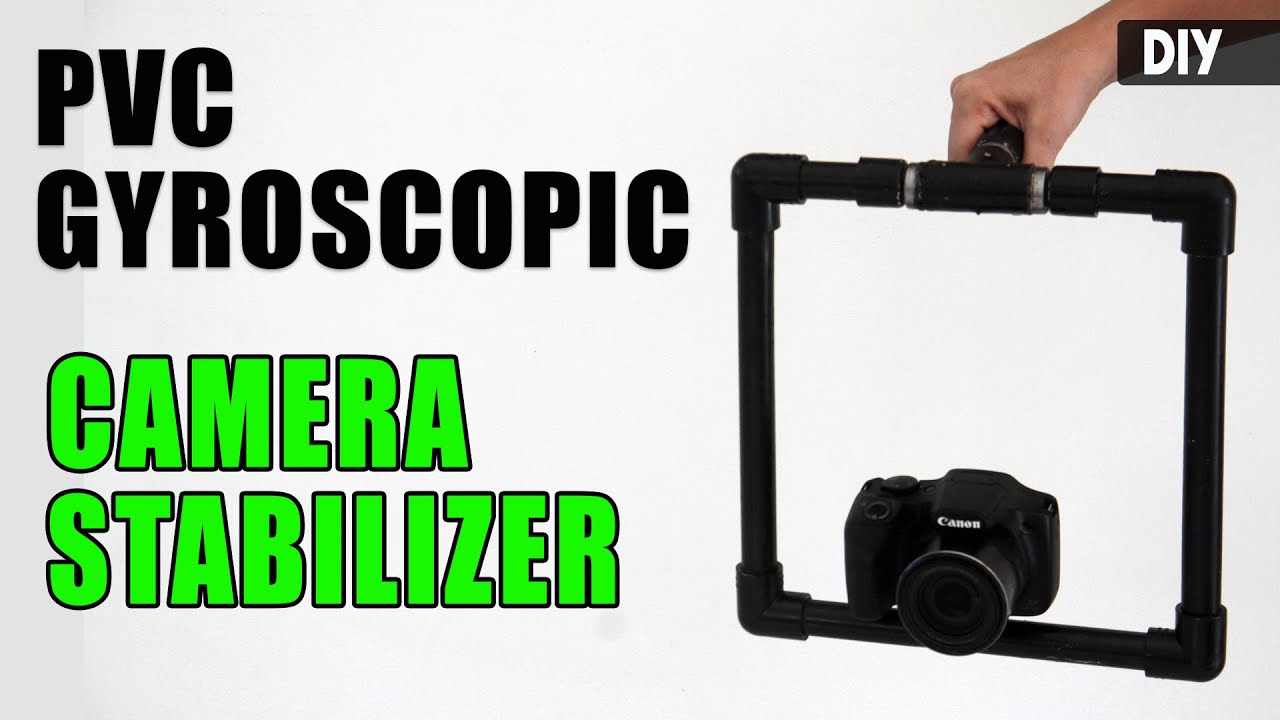 How to make a GYROSCOPIC CAMERA STABILIZER from PVC | DIY Camera gear