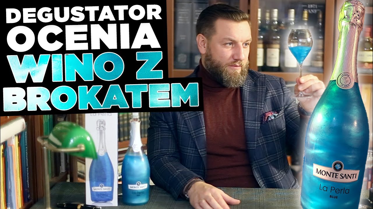 Piję turkusowe wino z brokatem! Jak smakuje Monte Santi La Perla Blue? Czy smak dor&oacute;wna wyglądowi?!?