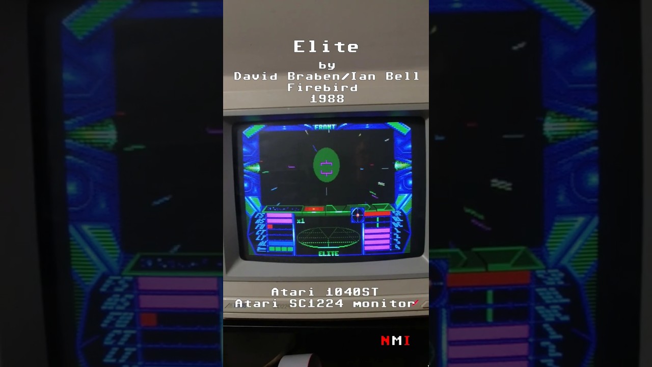 Elite on Atari ST (manual docking) 