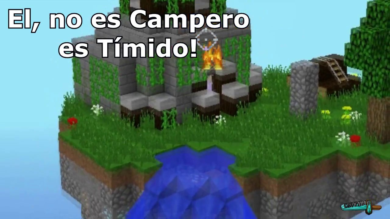 HACKER NOOB + CAMPER TÍMIDO. #34 SKYWARS Minecraft 1.8 Games Made In Pola.
