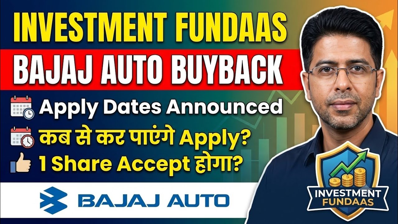 BAJAJ AUTO BUYBACK Tender Dates Announced: When can you apply? Will 1 share be accepted? #tips #2026