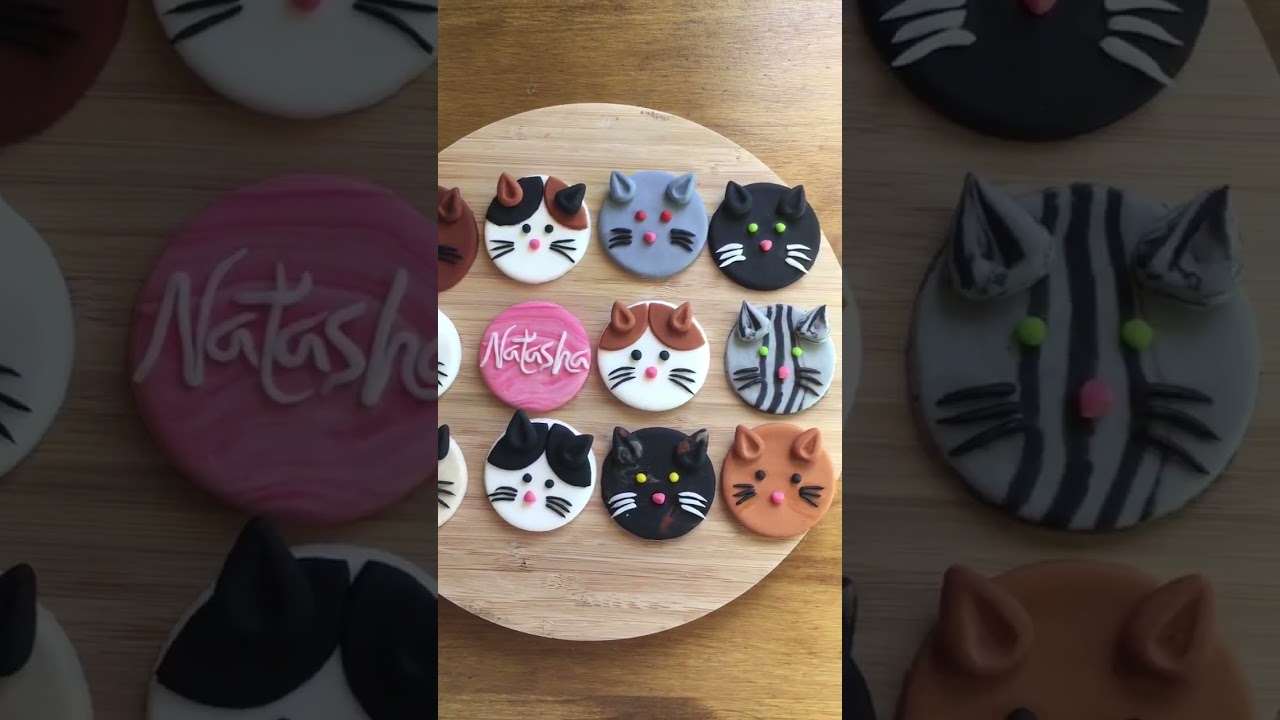 Cat cupcakes for Natasha&rsquo;s 1st birthday! #cat #cats #catvideos #shorts  #short #cake #cupcake