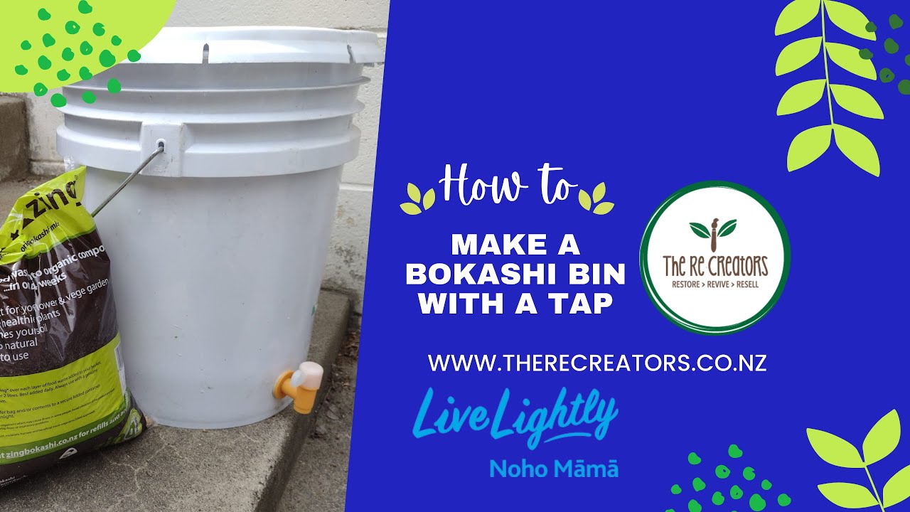 How to Make a Bokashi Bin with a Tap
