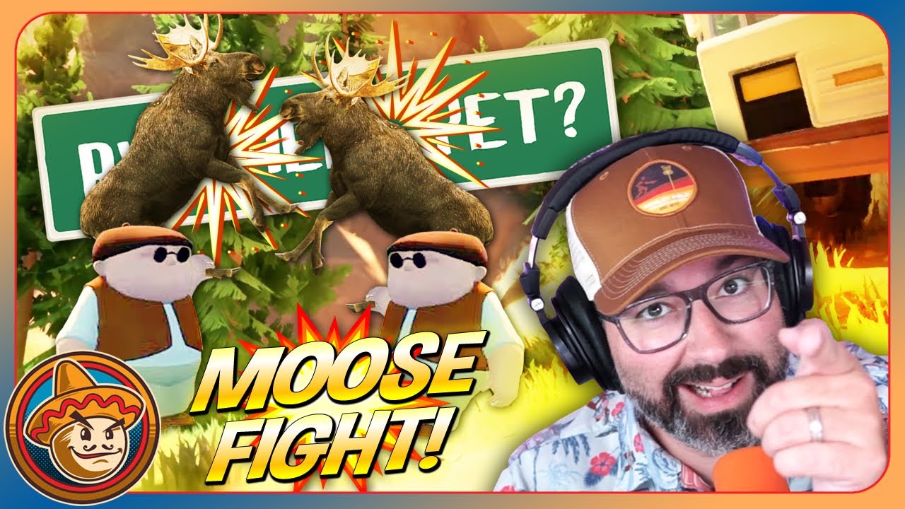 MOOSE FIGHT ⚔️😲 (RV There Yet w/ Gassy, Seananners, Beth, & Bruce)