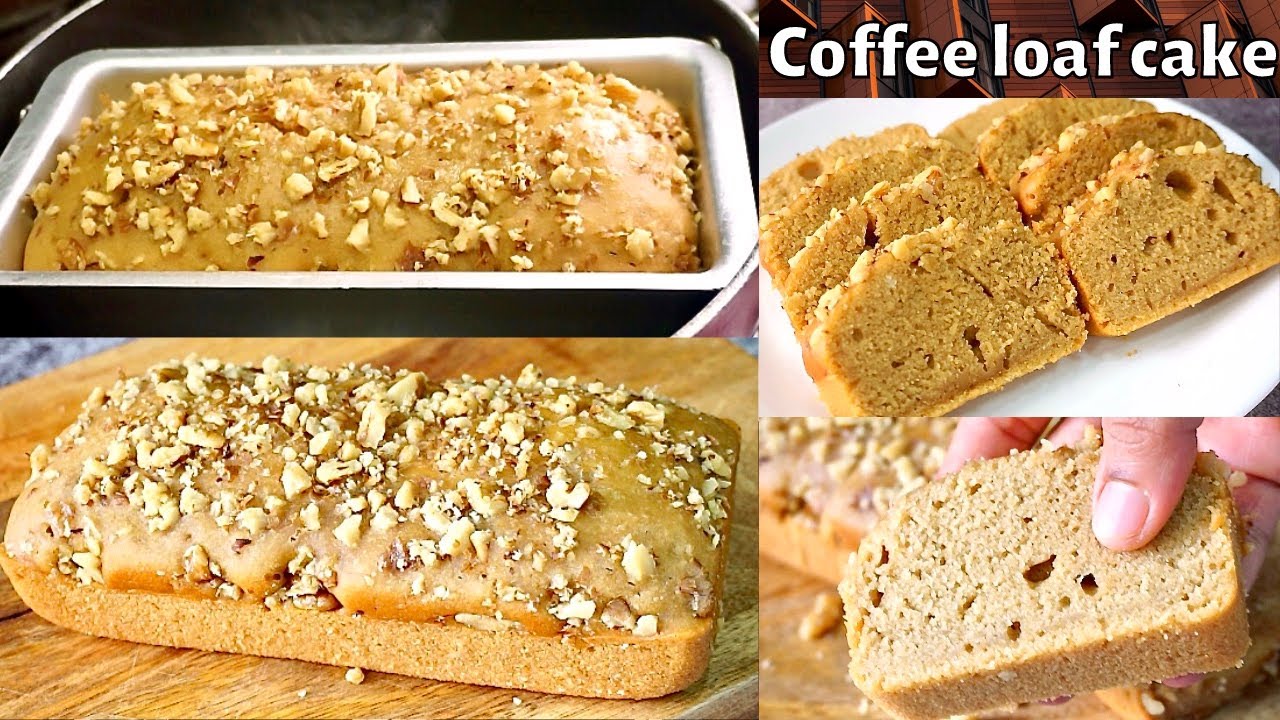 Coffee walnut cake | eggless coffee cake | coffee sponge cake | easy homemade cake without oven