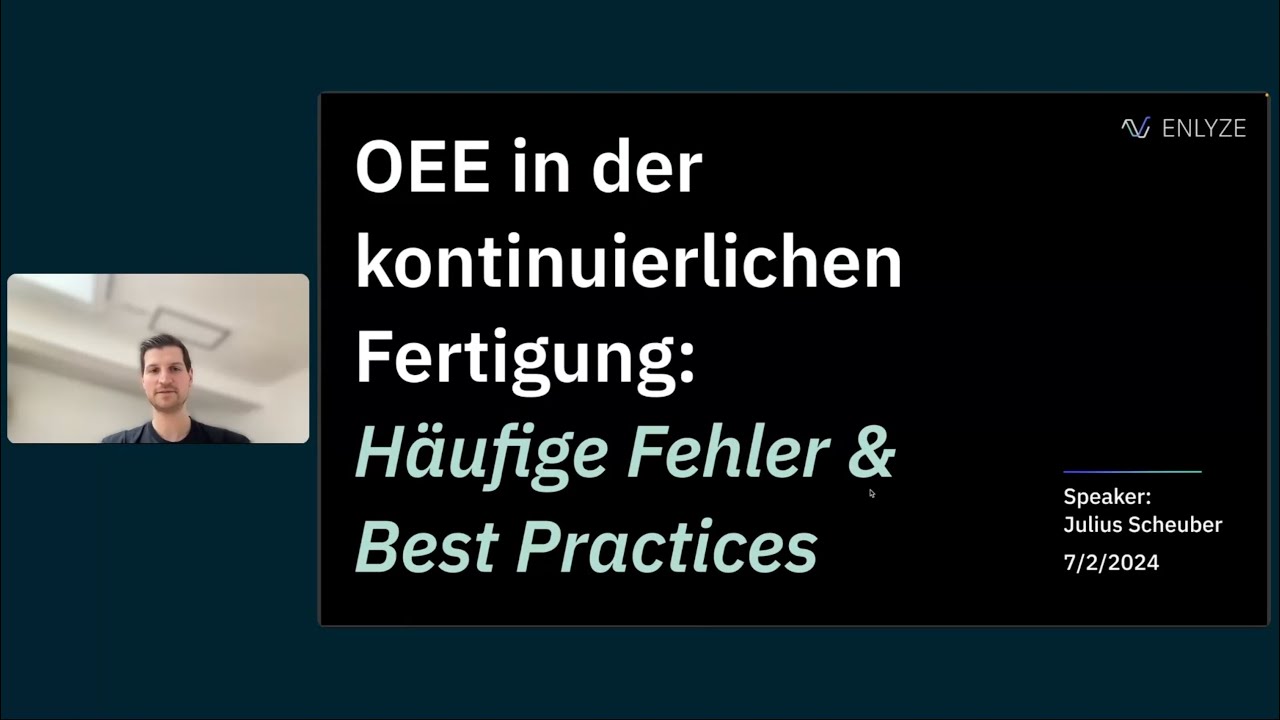 OEE in der kontinuierlichen Fertigung | Häufige Fehler & Best Practices richtig umsetzen
