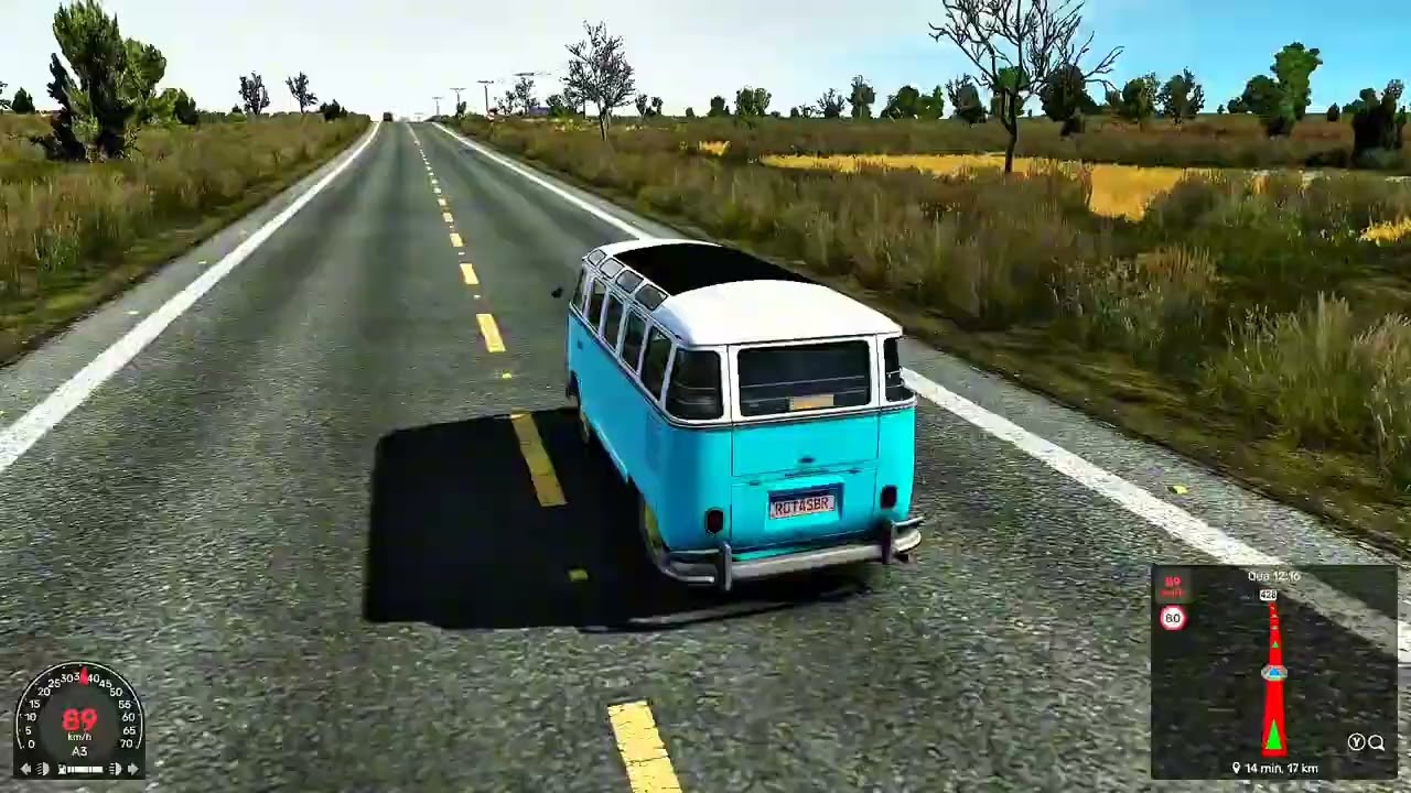 Jogando de kombi no controle no euro truck simulator 2....