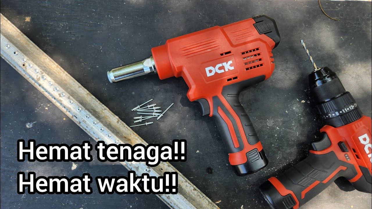 gak pegel!! kerja lebih cepat || rivet gun cordless DCK KDPM40EK