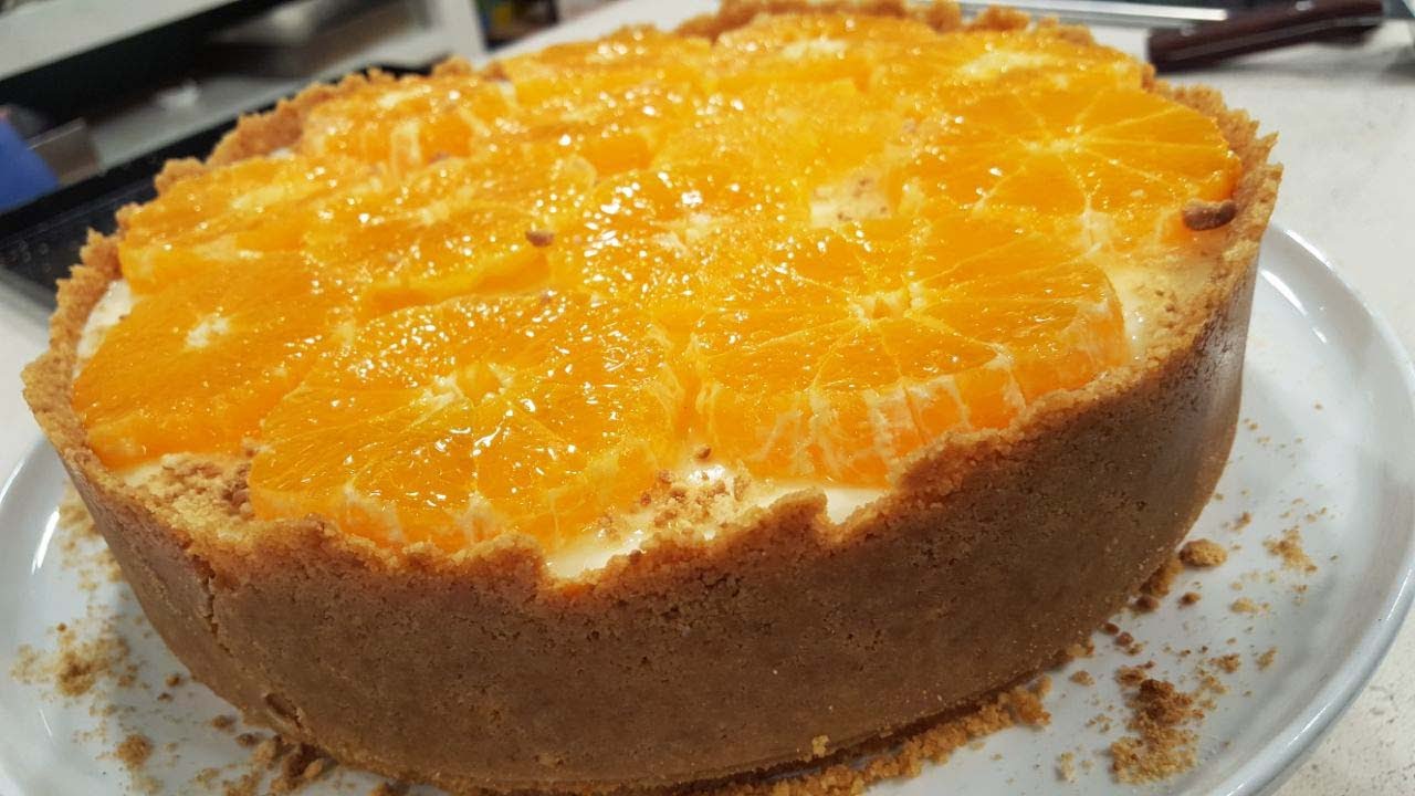 Cheesecake de mandarinas con leche condensada