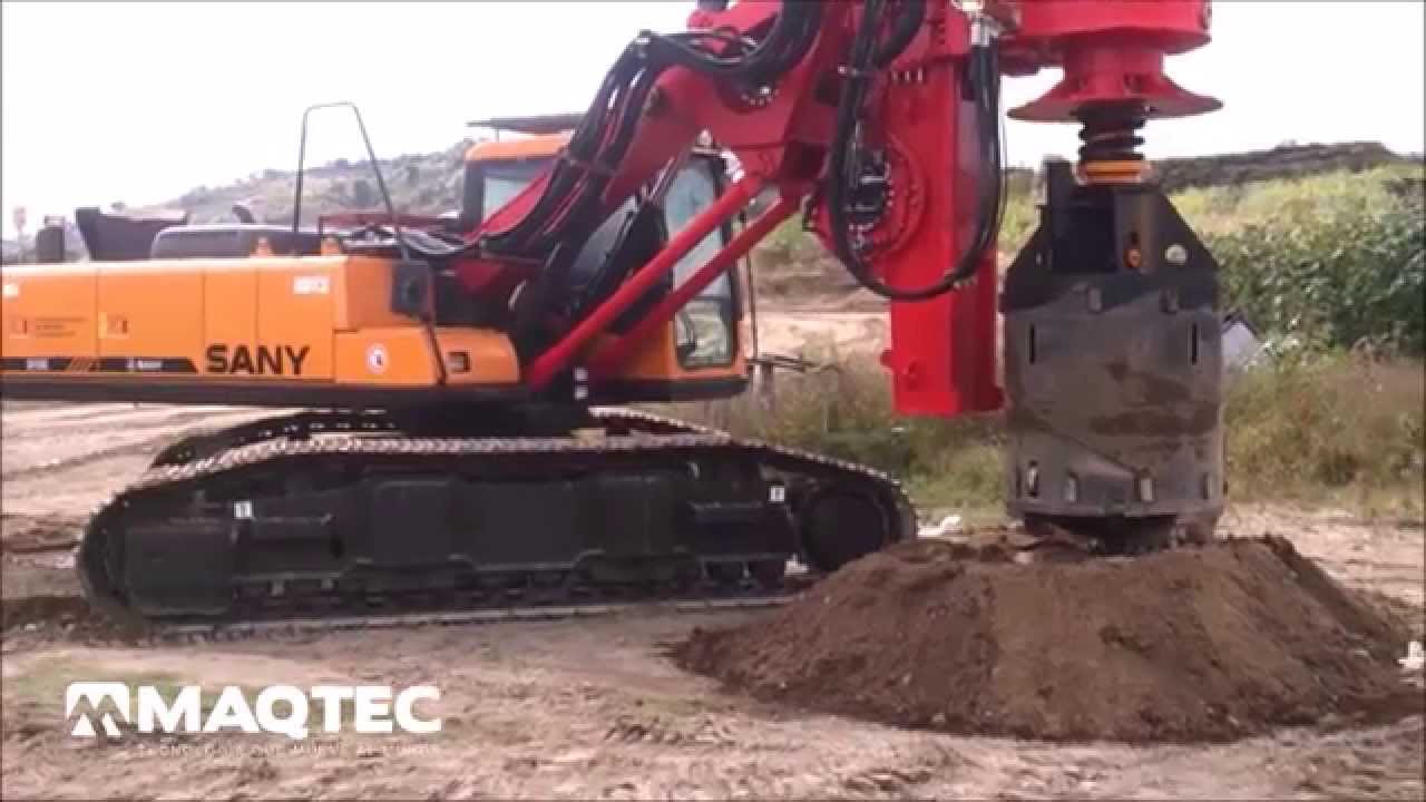 DEMOSTRACIÓN DE PILOTEADORA SANY SR150