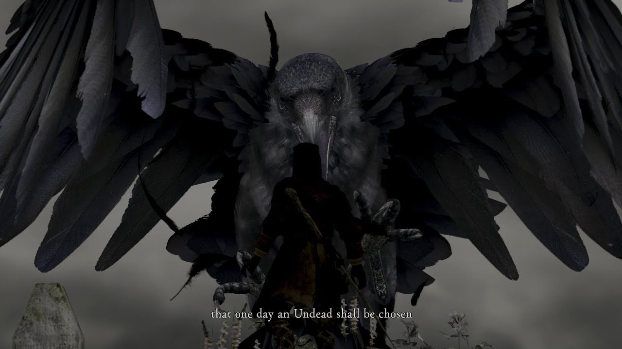 Dark Souls Remastered | Giant Crow Transports Chosen Undead to Lordran Cinematic