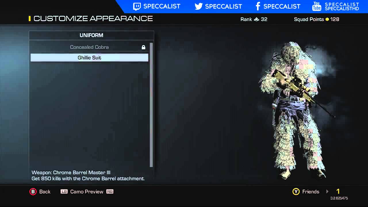 How To Unlock The Ghillie Suit on COD Ghosts!