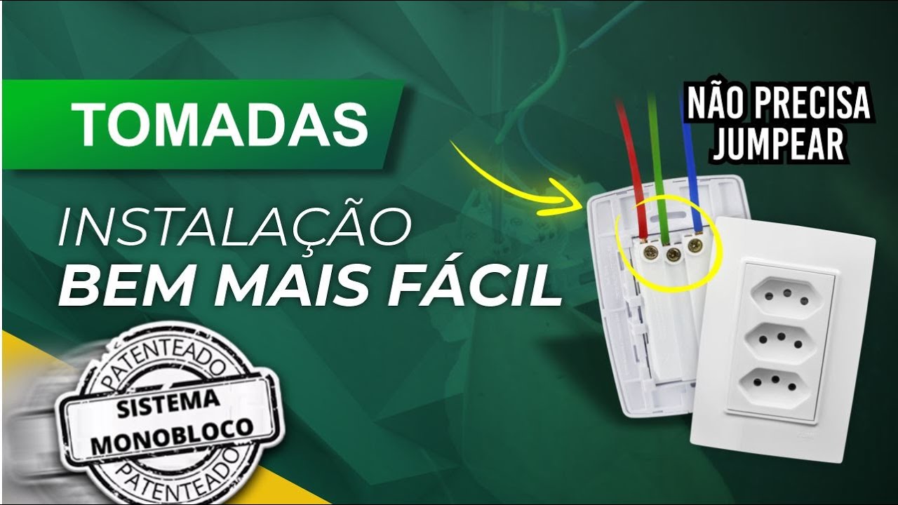 TOMADA QUE NÃO PRECISA DE JUMPER -  SISTEMA MONOBLOCO ILUMI, Fácil de instalar