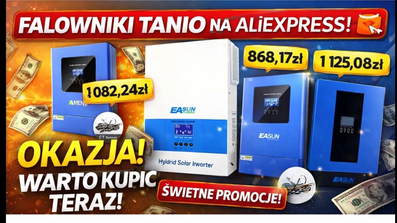 Kupować falownik TERAZ? 💸 Promocje AliExpress kt&oacute;re zaskakują!