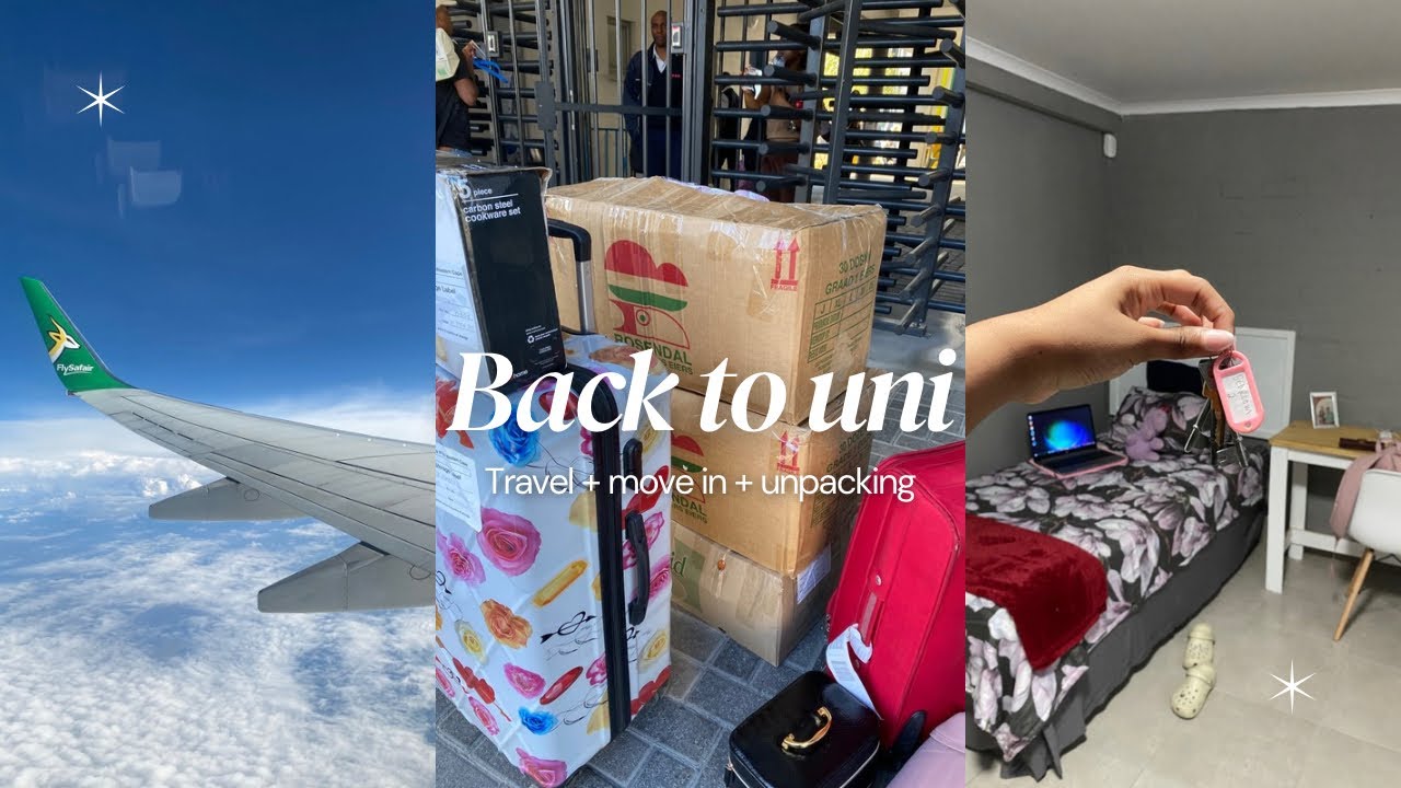 VLOG | back to uni: travelling + moving in + unpacking | UWC student