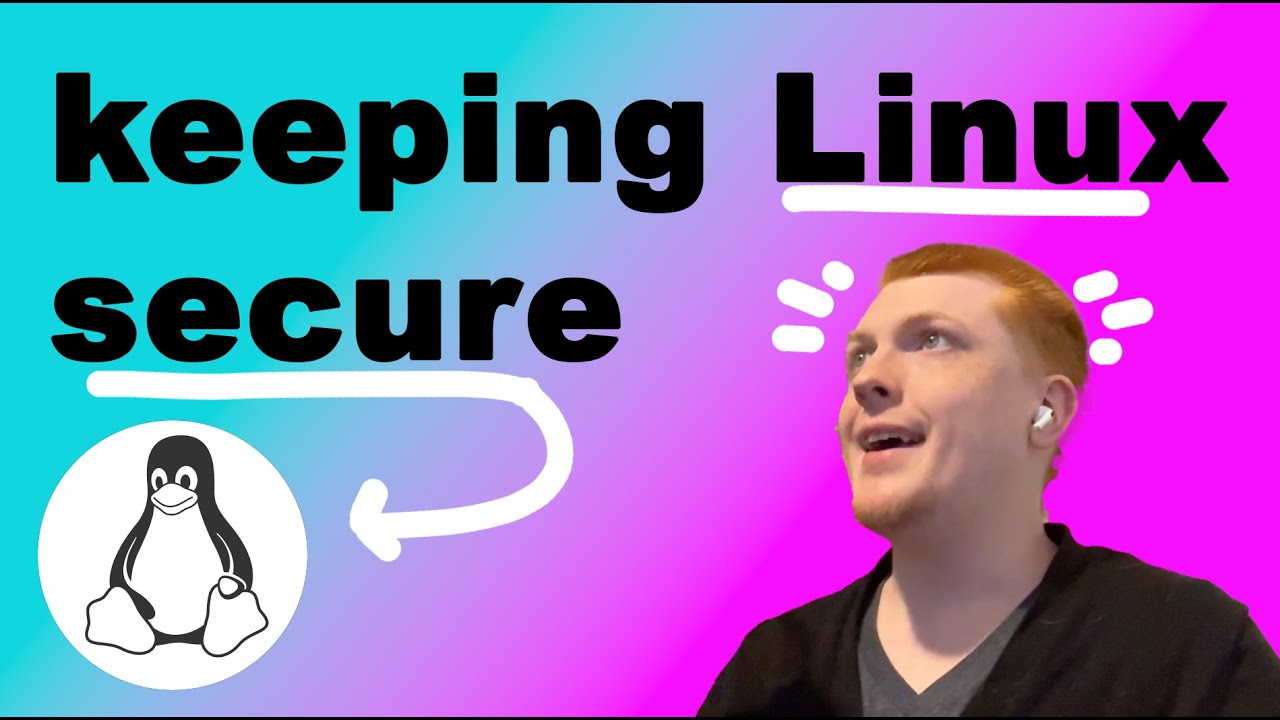 nerd covered in cat hair tells you how to stay safe on Linux