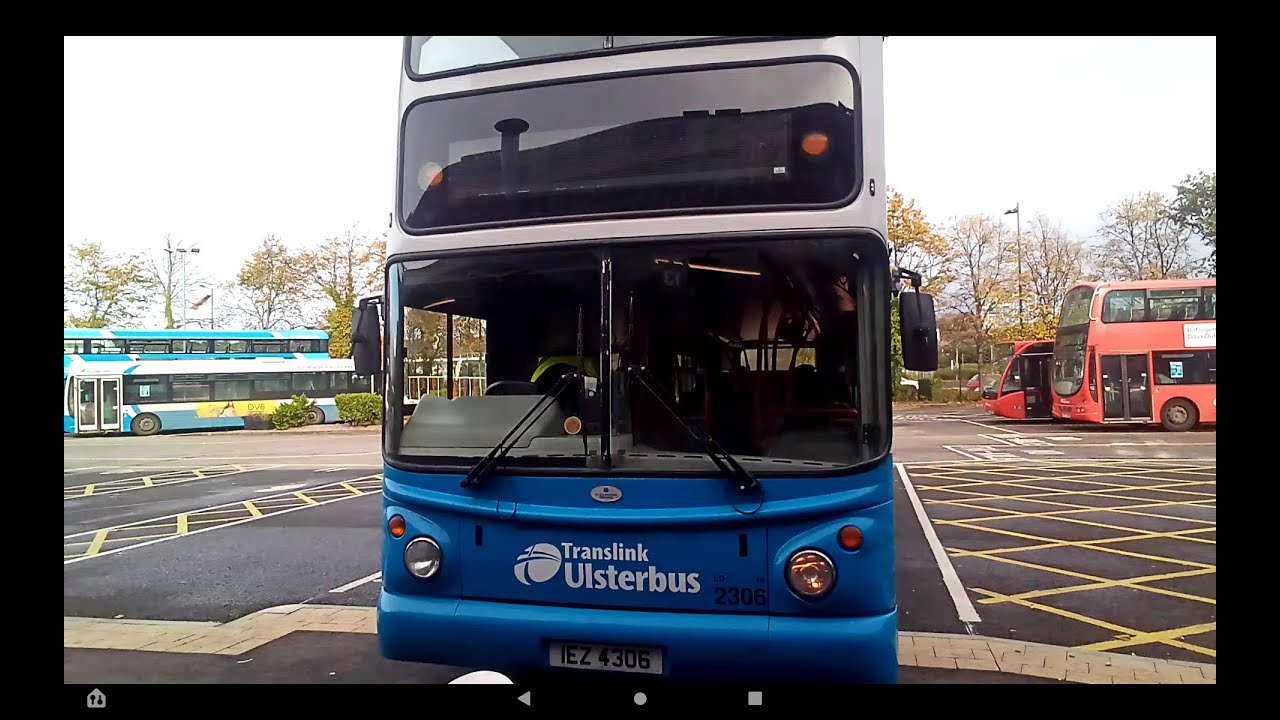 A tour on VOLVO ALX 400 bus Translink Ulsterbus Foyle 2306 parked at Derry ~ Londonderry.