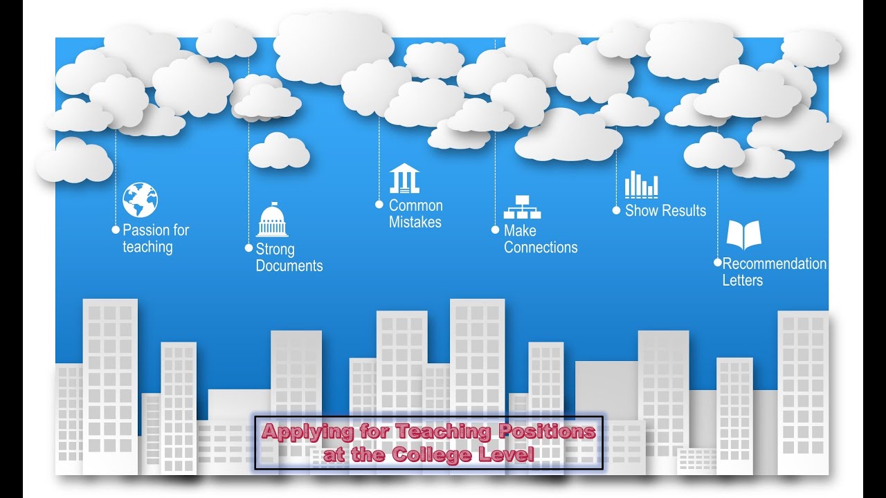 My Talk: Applying for Teaching Jobs at the College Level