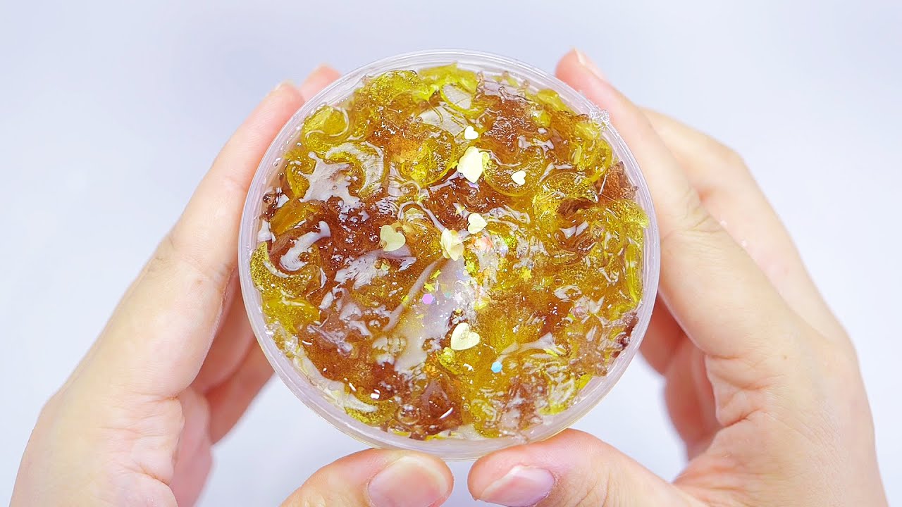 【ASMR】夢の中のクマちゃんスライム 韓国スライム Crunchy Slime【音フェチ】