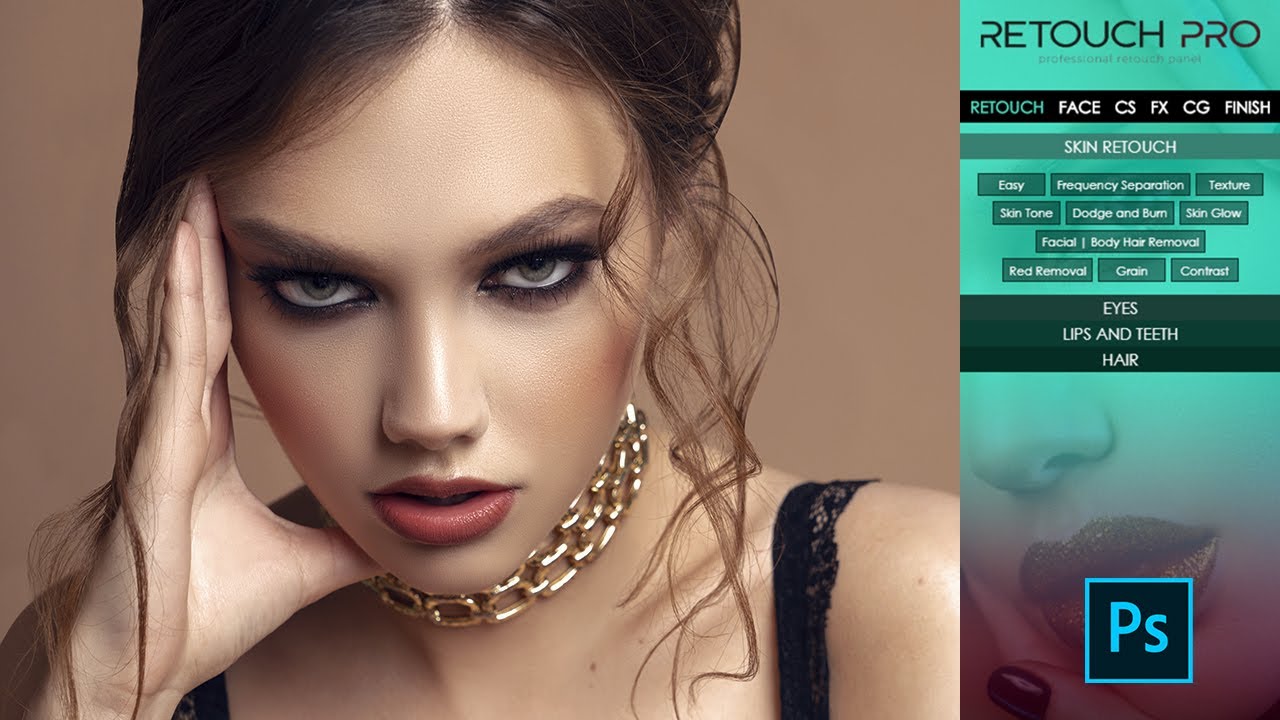 Portrait Retouch | Retouch Pro Panel (  Photoshop )
