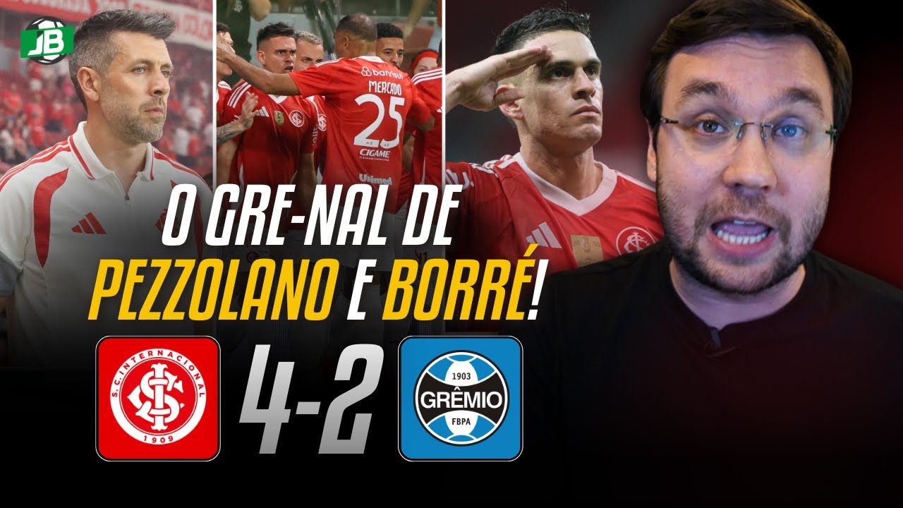 🟥 BORRÉ JÁ TEM UM GRENAL PARA CHAMAR DE SEU, MAS PEZZOLANO FEZ O INTER SER MUITO MELHOR QUE O GRÊMIO