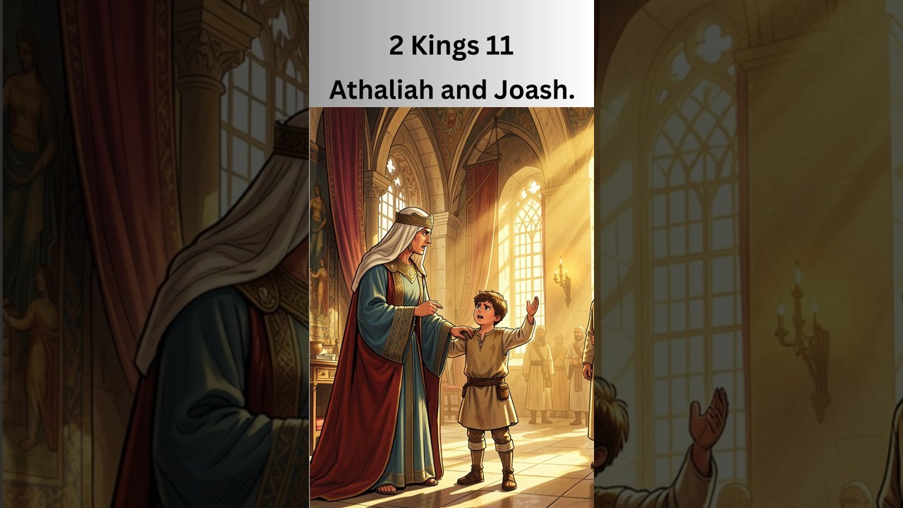 2 Kings 11, Athaliah and Joash. #shorts  #godsword #bible