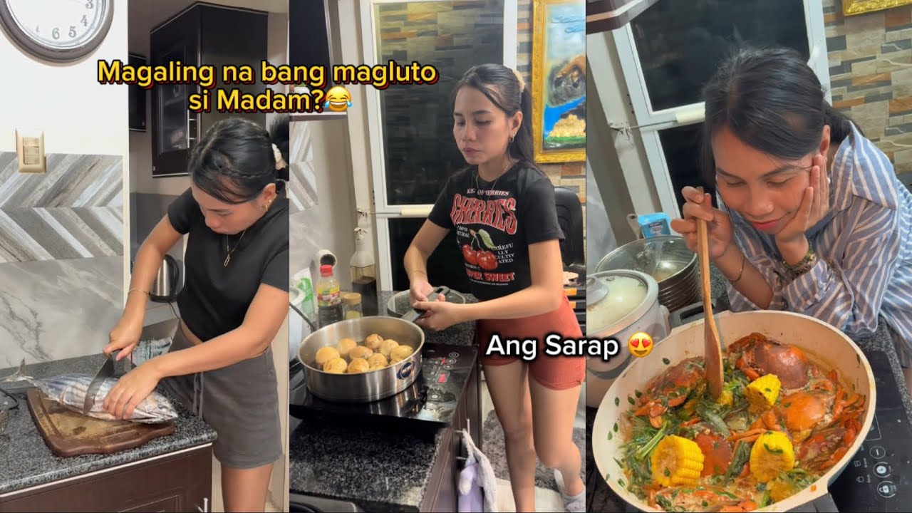 Gumagaling na ba talaga magluto si Madam?😅