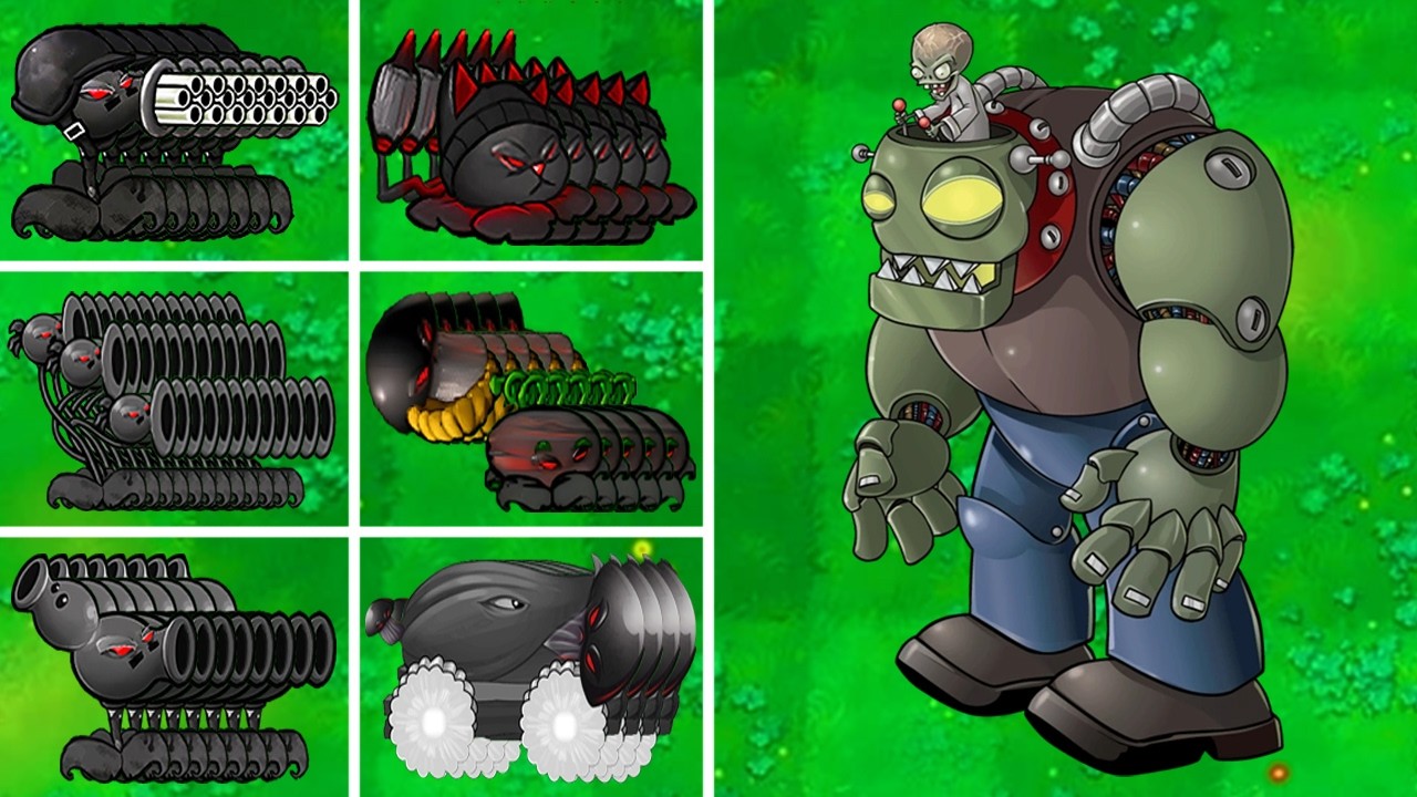 PVZ 1 Challenge - How Many Doom Plants To Defeat Dr. Zomboss - Who Will Win?