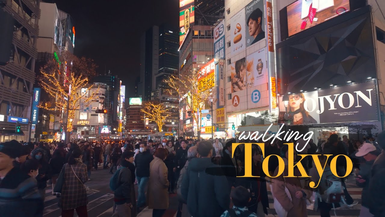 Walking Tokyo【東京散歩】夜の渋谷パルコから池尻大橋へ | Shibuya PARCO to Ikejiri Ohashi at Night - 4K 60fps HDR Japan