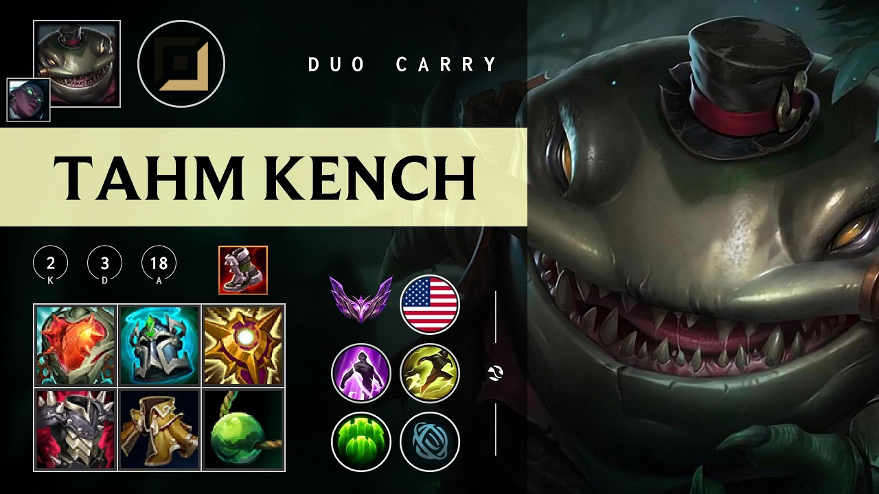 Tahm Kench Carry vs Ezreal - NA Master Patch 26.04