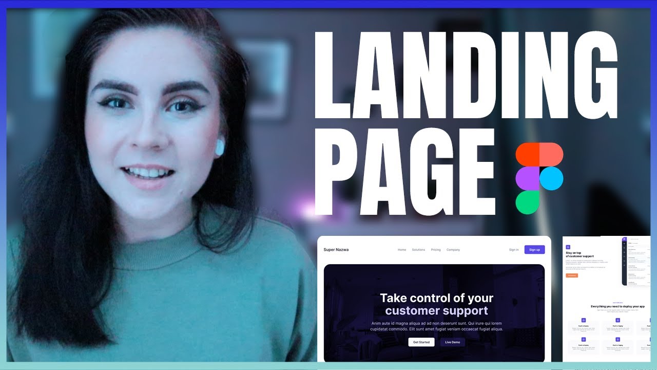 Projektowanie landing page Figma (strona lądowania )