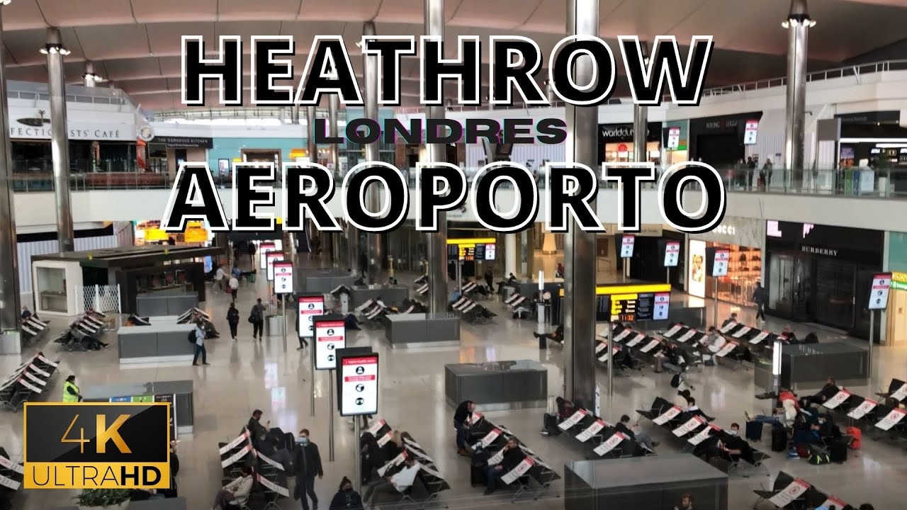 COMO ESTÁ O AEROPORTO DE LONDRES, REINO UNIDO