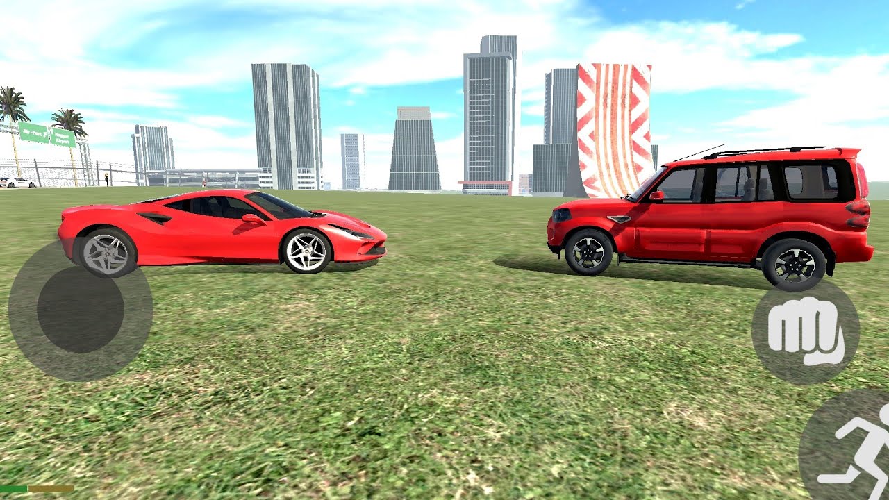 Indian bikes driving 3D Ferrari vs Scorpio