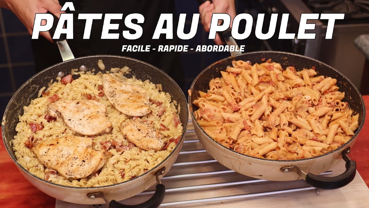 PÂTES AU POULET (BACON ET CAJUN) | Recettes faciles à réaliser quand on n'a pas beaucoup de temps
