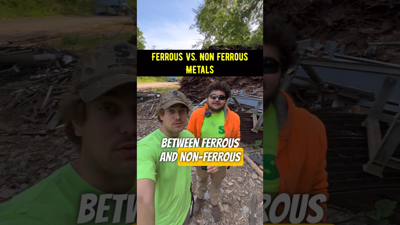 We explain the difference between ferrous and non-ferrous metals!!! #metal #scrap #steel #shorts