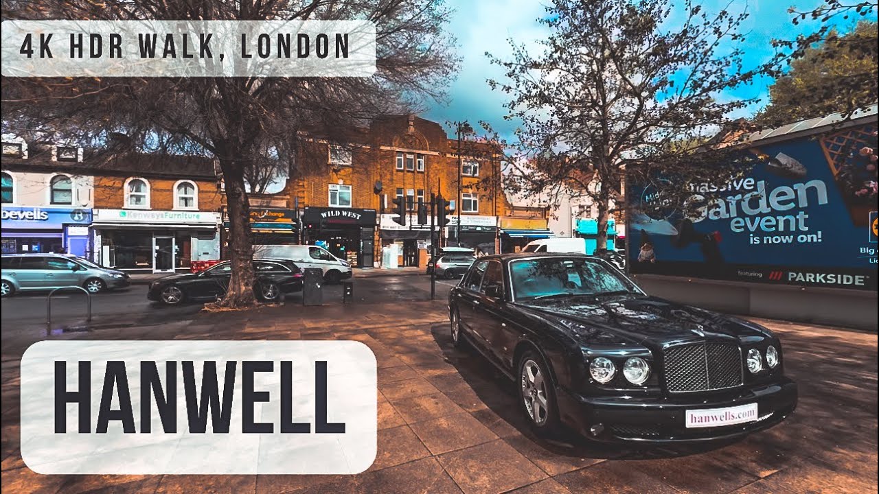 Charming Hanwell: High Street to Elizabeth Line Stroll in 4K HDR