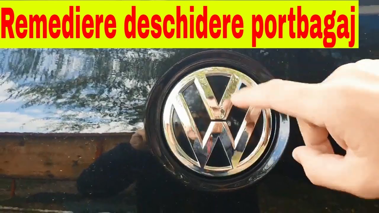 Nu mai functioneaza butonul de la portbagaj Passat.Inlocuire siguranta